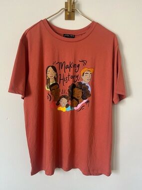 Feeling Proud Women's  Graphic T-Shirt Making History Inclusion